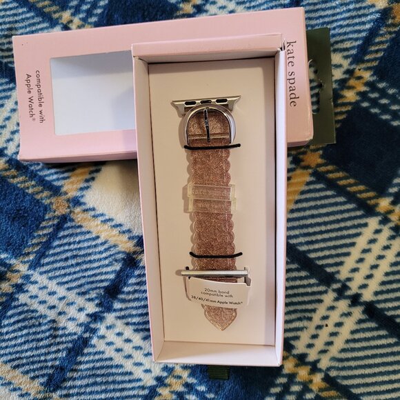 Kate Spade Apple Watch Band Pink Glitter 38/40/41mm - Picture 1 of 1